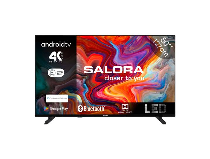 Salora SMART50TV - 50 inch - 4K Ultra HD - Android TV 11 - zwart