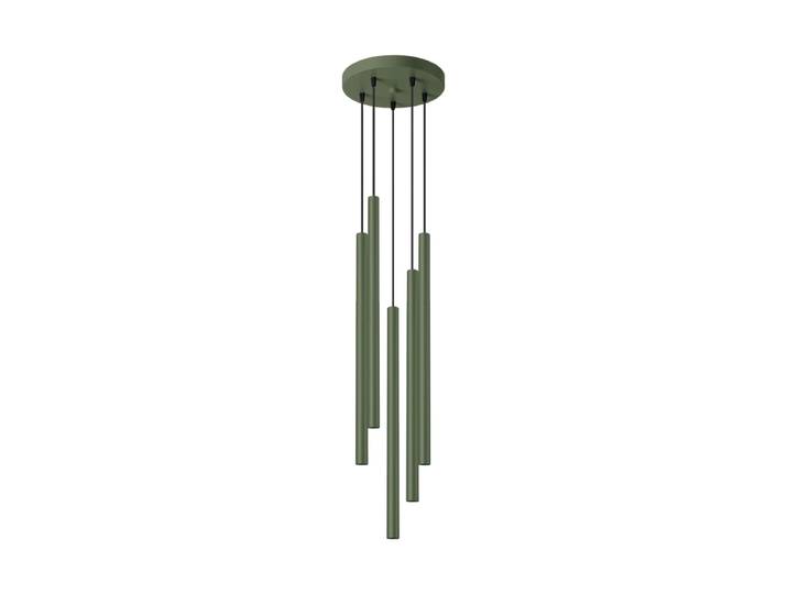 Design Pendellampe „Pastelo“ 5-flammig Olivgrün Sollux Lighting
