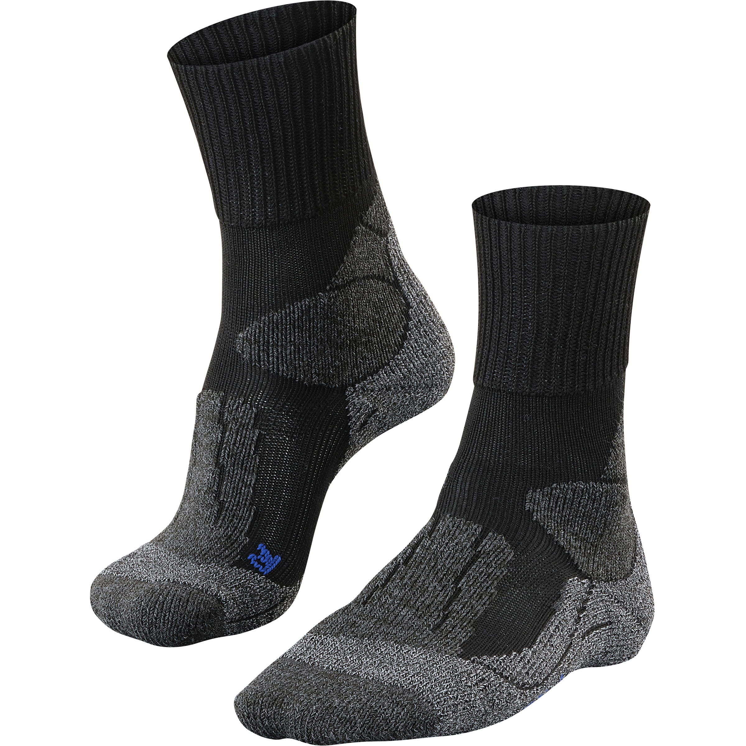 Falke TK1 Adventure Cool Herren Wandersocken schwarz Größe 46 Trekking Elastisch Lyocell (Tencel)