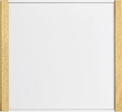 moedel Türschild LMH, Aluminium- und Holzrahmen, Holzart wählbar, Polyester-Abdeckung, Klebemontage, B 159,5 x H 150,5 mm, silber/Ahorn