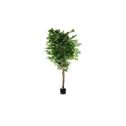 Ficus Benjamini getopft   ¦ grün ¦ Kunststoff ¦ Maße (cm): H: 150