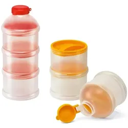 4x NUK, Babynahrungsbehälter, Milchpulver Portionierer