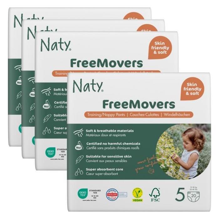 Naty Bio-Windelhöschen (Gr. 5, Monatsbox, 80 Stk.) (B00JKKHBTO)