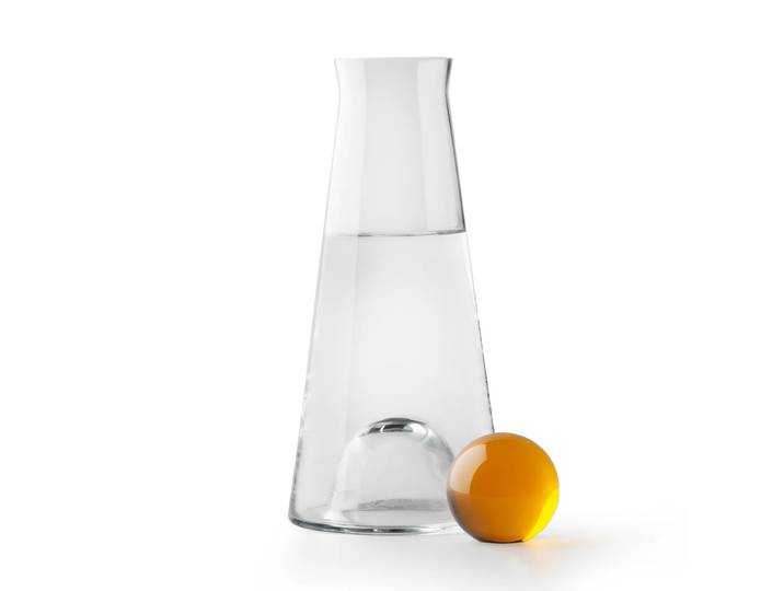 Design House Stockholm - Fia Karaffe, H 25 cm, klar / bernstein
