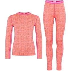 Kari Traa, Unisex, Funktionsunterhose, JR Hennie Set (140), Rosa, Rot