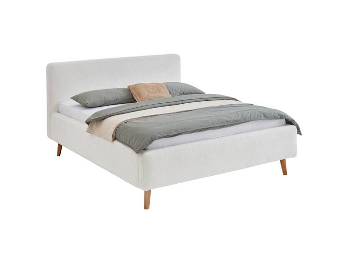 Xora Polsterbett, Creme, Holz, Esche,Birke, Buche, massiv, 160x200 cm, Reach, Bettkasten, Lattenrost, Stoffauswahl, in verschiedenen Größen erhältlich,individuelle Liegehärteeinstellung, Schlafzimmer, Betten, Polsterbetten