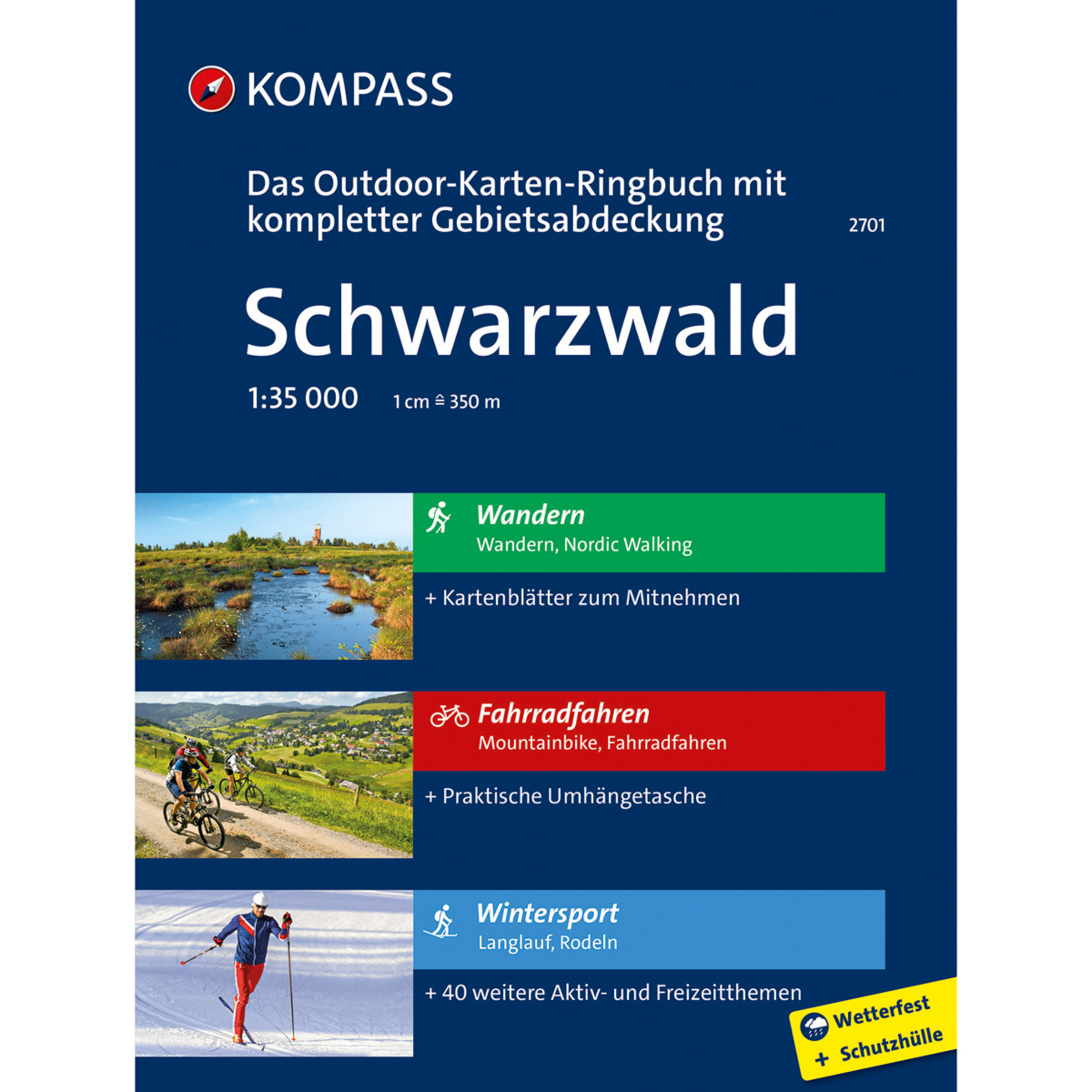 Kompass Verlag Schwarzwald Outdoor-Karten-Ringbuch Wanderführer