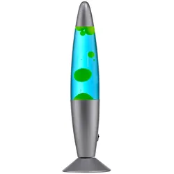 LED Tischleuchte Lavalampe Wohnzimmerlampe bewegtes Lichtspiel Bunt H 34 cm