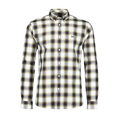 Businesshemd LINDBERGH "Business-Hemd (Langarm) Relaxed Fit", Herren, Gr. XL, Normalgrößen, bunt (sanftes weiß), Obermaterial: 100% Baumwolle, Hemden