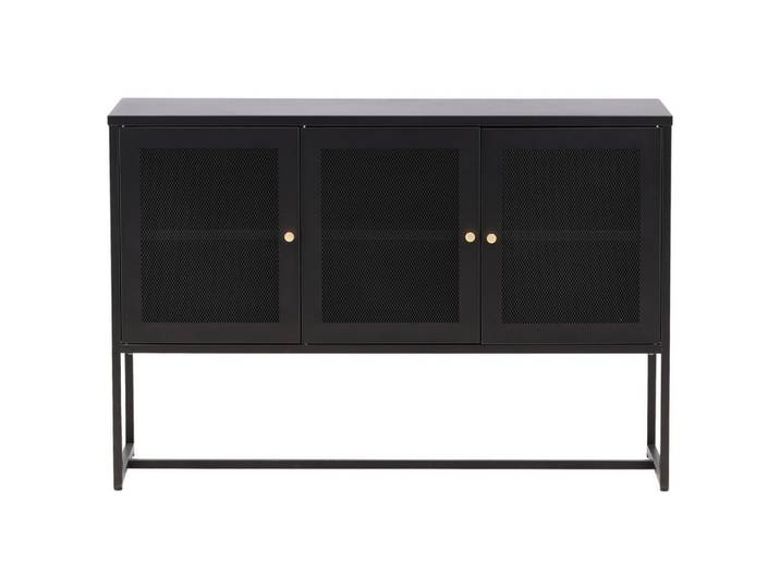 Livetastic Sideboard, Schwarz, Metall, 120x80x40 cm, stehend, Wohnzimmer, Kommoden & Sideboards, Sideboards