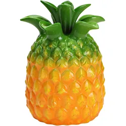 Vase Ananas aus Keramik Grün/Orange