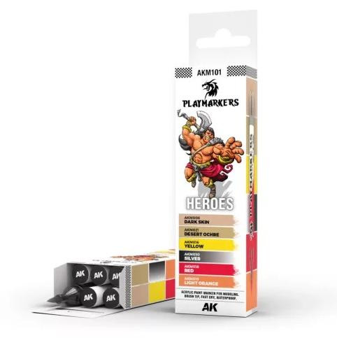 AK Interactive AKM101 Playmarkers Helden 6 stuks