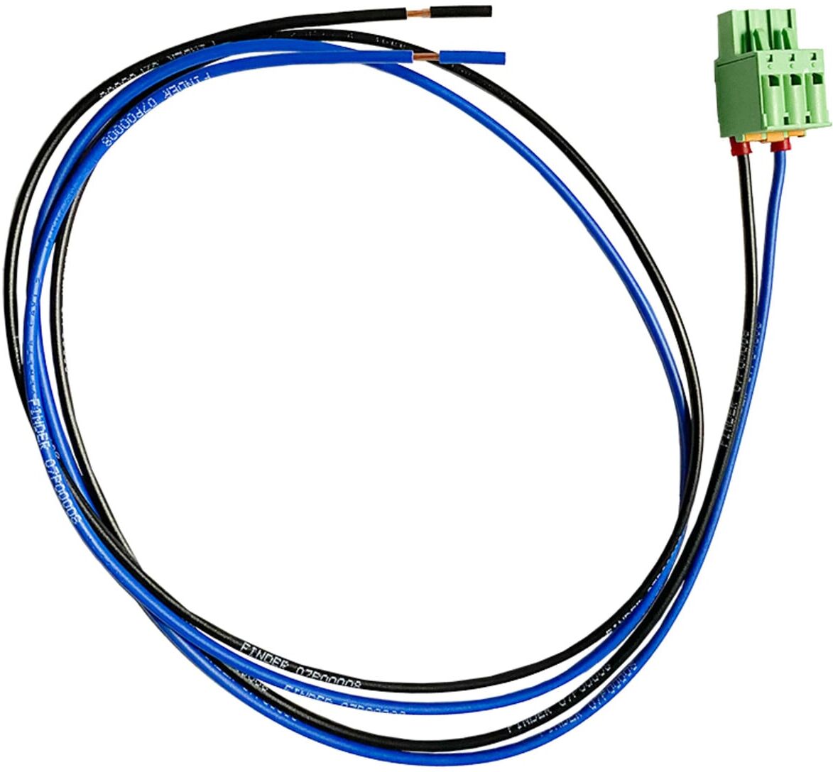 Finder Anschlussleitung Spannungsversorgung 07P.000.08 800mm 2 x 1mm² schwarz blau Steckertyp BF05 (07P00008)