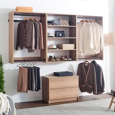 Klair Living Devi Wall Mounted Wood Closet System