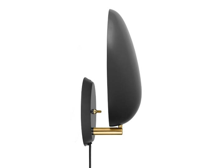 Cobra Wandleuchte Jet-Black - GUBI - Wohnzimmer - Design - Metall - Einflammig