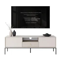 TV-ELEMENT MIDNIGHT mit Schubladen auf Gestell kaschmir