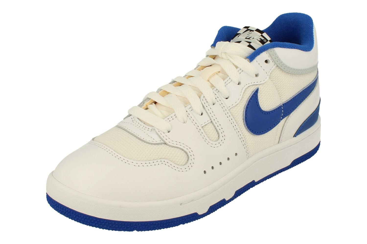 Nike Attack - Weiße Turnschuhe Mit Blauen Details