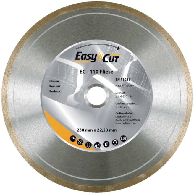 CEDIMA Disque de séparation diamant EC-110 125x1,5x7x22,23mm (10000804)
