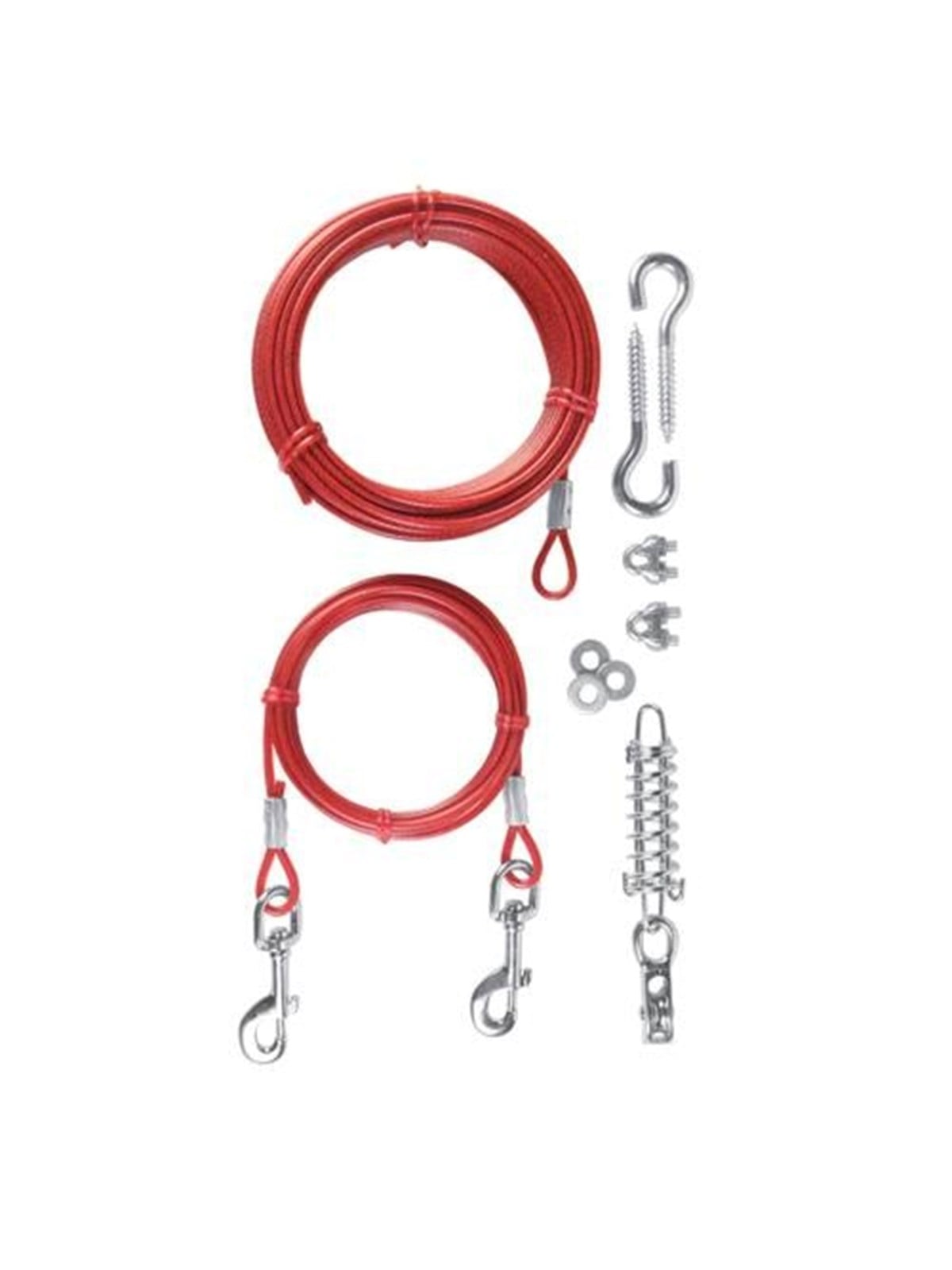 Trixie Tie out cable with pulley 15 m red