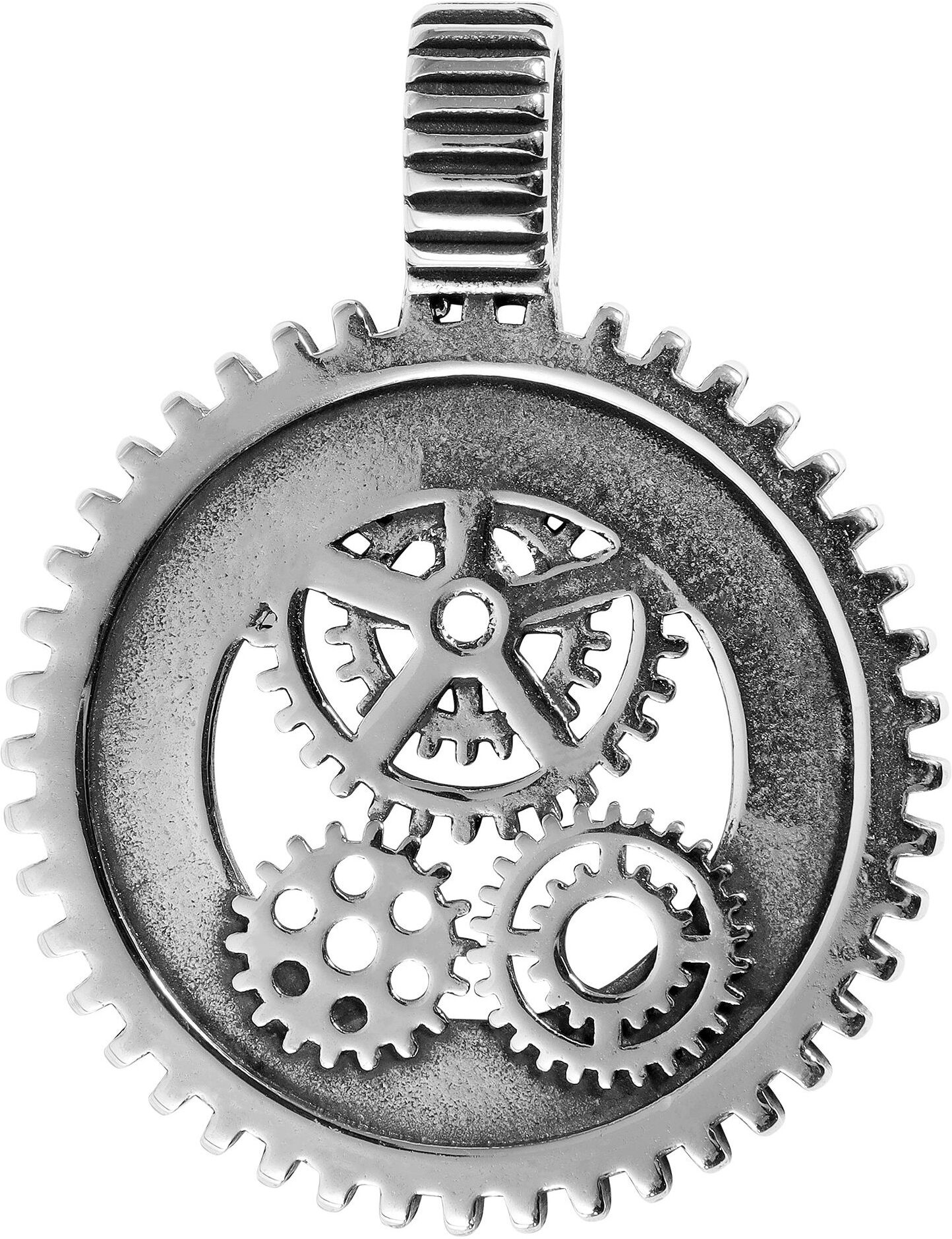 Kettenanhänger AKZENT "Maram, langlebig", silber (silberfarbig), Schmuckanhänger, Damen, Edelstahl, Kettenanhänger