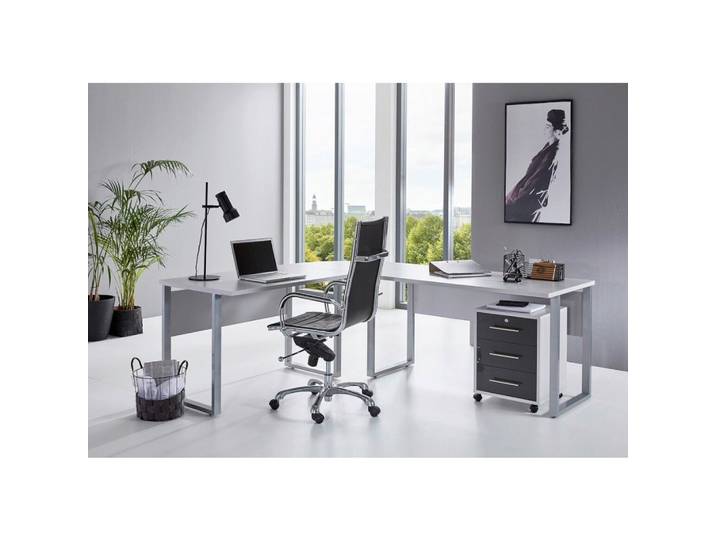 Büro Office Edition Büro Set Grau/Anthrazit Hochglanz