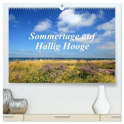 Sommertage auf Hallig Hooge (hochwertiger Premium Wandkalender 2027 DIN A2 quer), Kunstdruck in Hochglanz