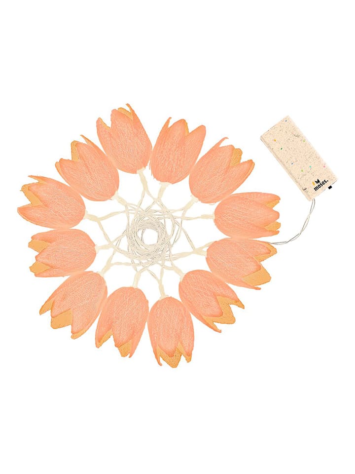 moses. LED-Lichterkette ''Tulpentraum'' in Apricot - (L)220 cm - onesize