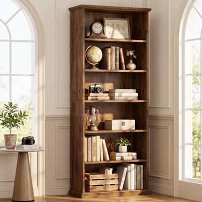 OEM "Solid Wood Tall Bookshelf, 7-Tier Open Bookcase Display Shelf Solid Wood - 11.81""D x 31.5""W x 74.8""H"