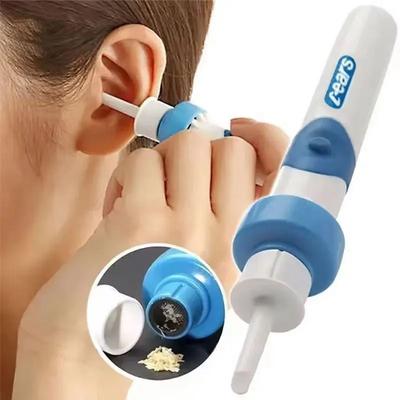 Uplifted Finds Electric Earwax Vacuum Cleaner And Earpick Set charging White