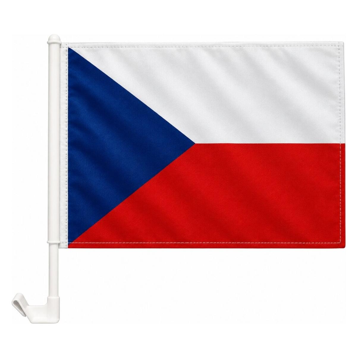 trends4cents Autoflagge Tschechien 30 x 40 cm Auto Flagge Fahne Autofahne Fensterflagge Fanfahne (30 x 40 cm) (32205180)