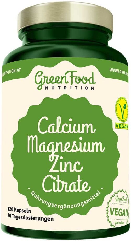 Green Food GreenFood Nutrition Calcium Magnesium Zink Citrate Kapseln