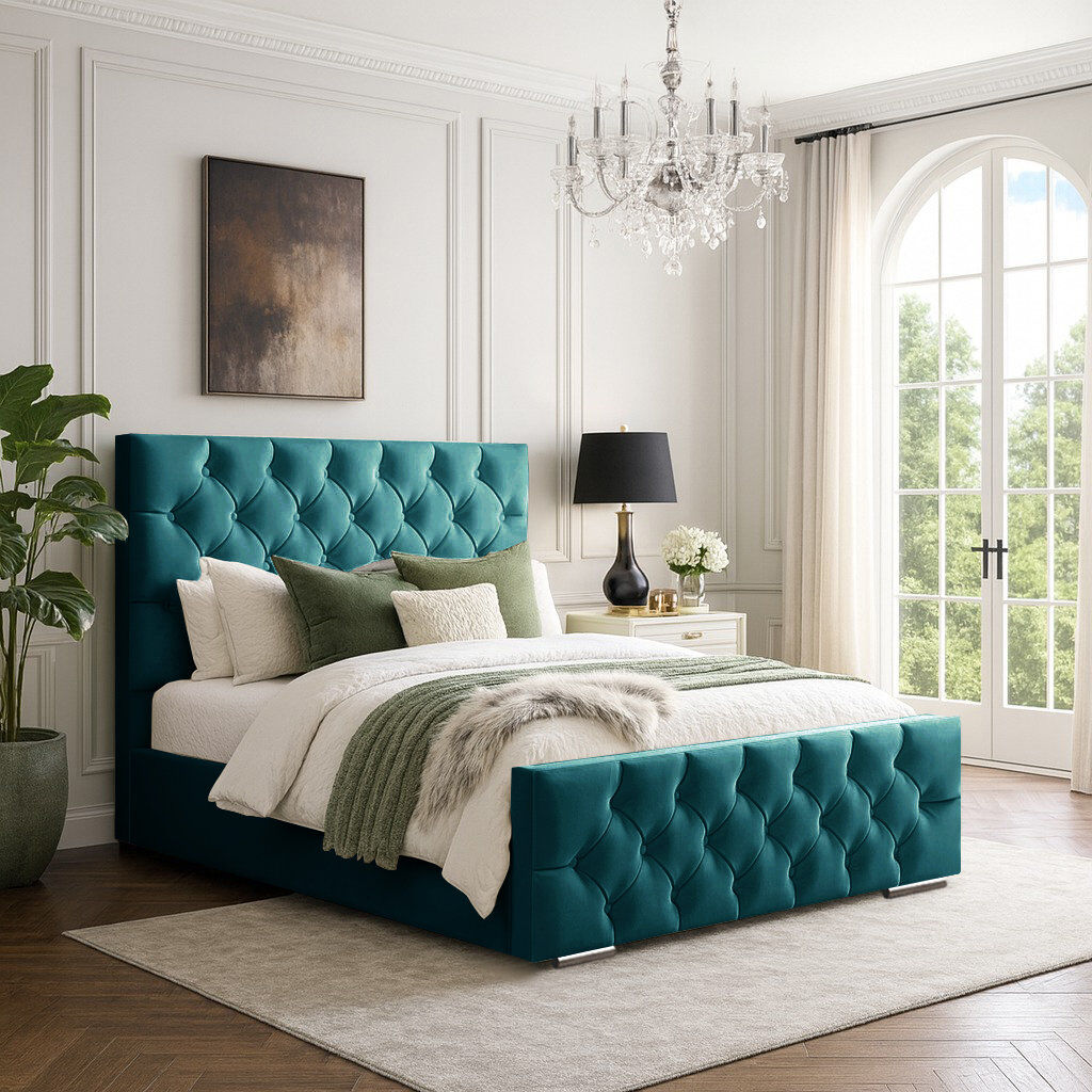 Mercer41 Bollman Upholstered Bed Mallard Small Double (4')