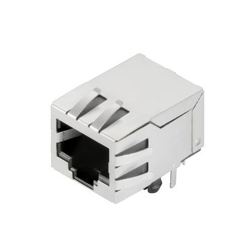 Weidmüller RJ45C5 T1D 3.3E4N TY Leiterplattensteckverbinder modulare RJ45-Buchse, Cat. 5 , THT-Lötanschluss, Schirmung: Ja, LED
