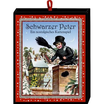 Coppenrath Verlag - Schwarzer Peter - Nostalg.Kartenspiel, Adventsschachtelspiel