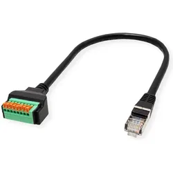 Roline 12.02.1171, Netzwerk Adapter, Orange, Grün, Schwarz, Mehrfarbig