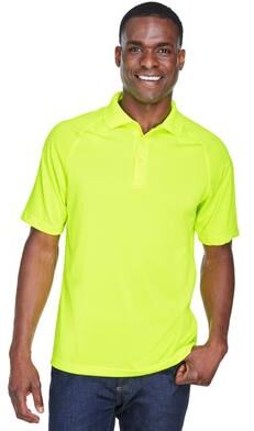 Harriton M211 Men's Advantage Tactical Performance Polo Shirt in Safety Yellow size Large   Polyester