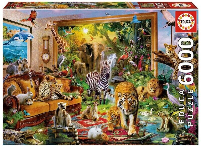 Puzzle 6000 pcs En entrant dans la chambre - Educa