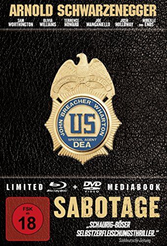 David Ayer - Sabotage - Mediabook [Blu-ray] [Limited Edition] - Preis vom 12.10.2026 11:37:12 h