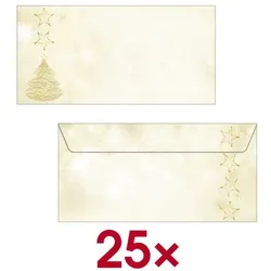 Sigel Design-Briefumschlag Graceful Christmas 22 x 11 cm / DIN lang ohne Fenster 50 St, 22x11 cm