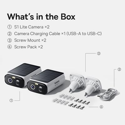 Security Lite Solar Wireless Outdoor Camera, Continuous Power, WiFi Camera 2 camera