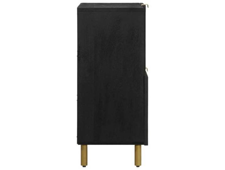Moderne Buffet noir BURKE Armoire de salon 80x33x75 cm bois d'ingénierie AA2413