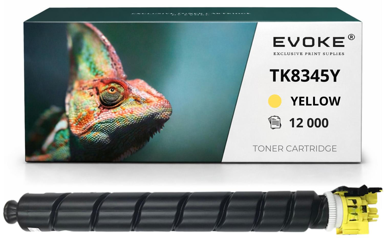 Evoke compatibele tonercartridge TK8345 Y EKY503 voor Kyocera TASKalfa 2552ci en 2553ci, geel, 12.000 pagina's