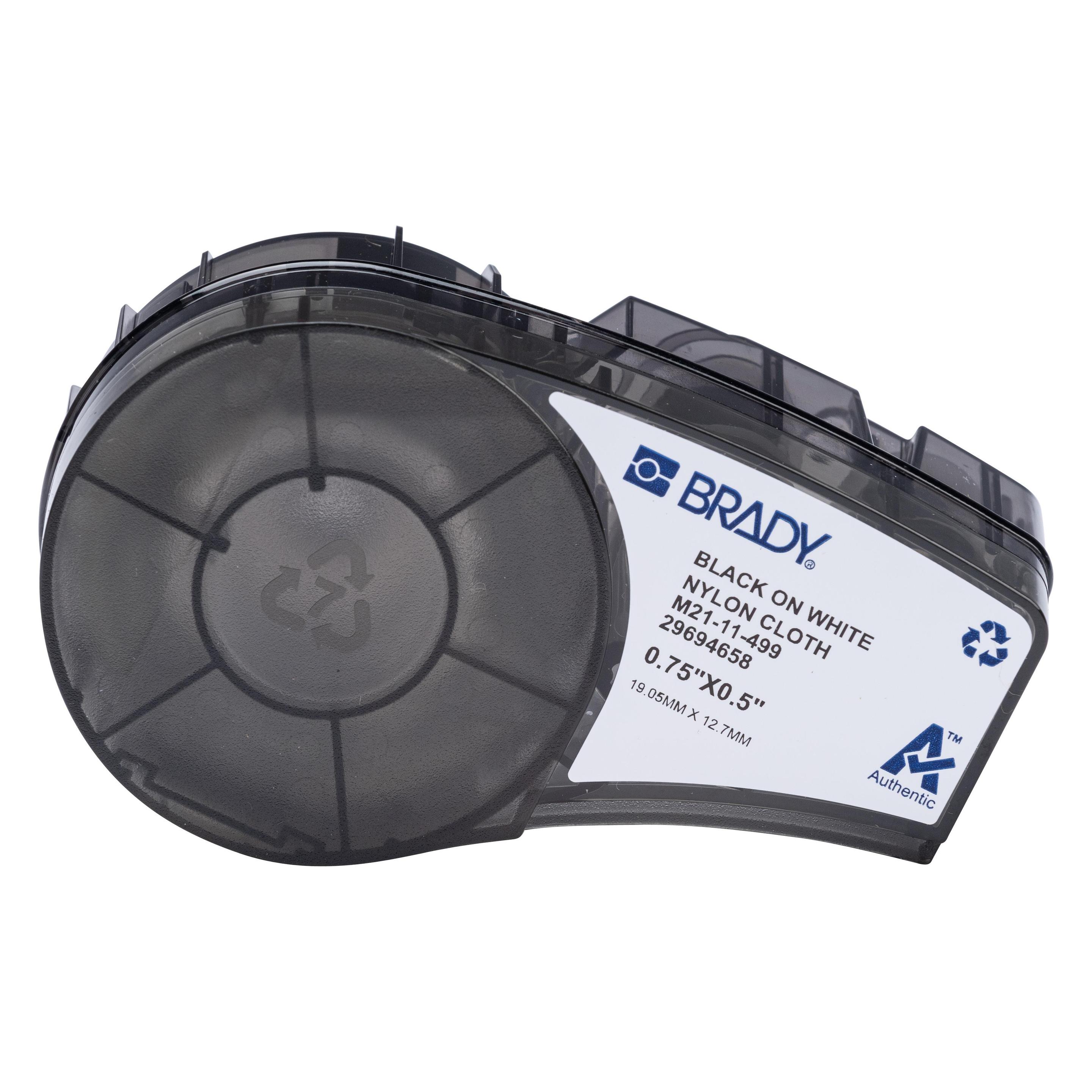 Brady M21 Series Nylon cloth labels (12.70 mm) (M21-11-499)