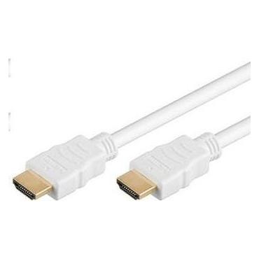 PremiumCord HDMI High Speed + Ethernet kabel,bílý, zlacené konektory (3 m) (KPHDME3W)