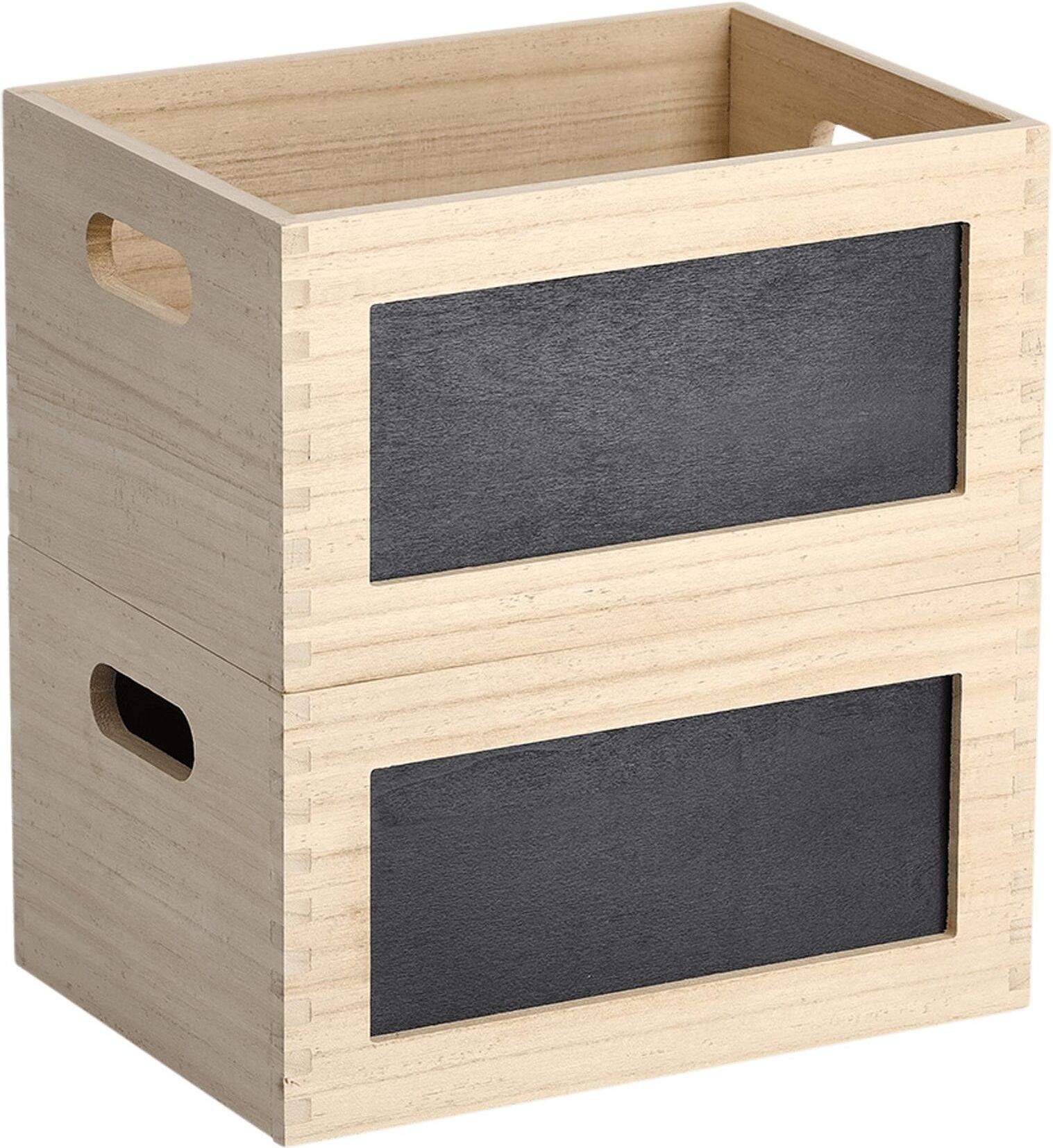 Kiste ZELLER PRESENT "mit Beschriftung Nature", beige (nature), B:28cm H:15cm T:20cm, Aufbewahrungsboxen, Kiste nature B/H/T: 28cm x 15cm x 20cm