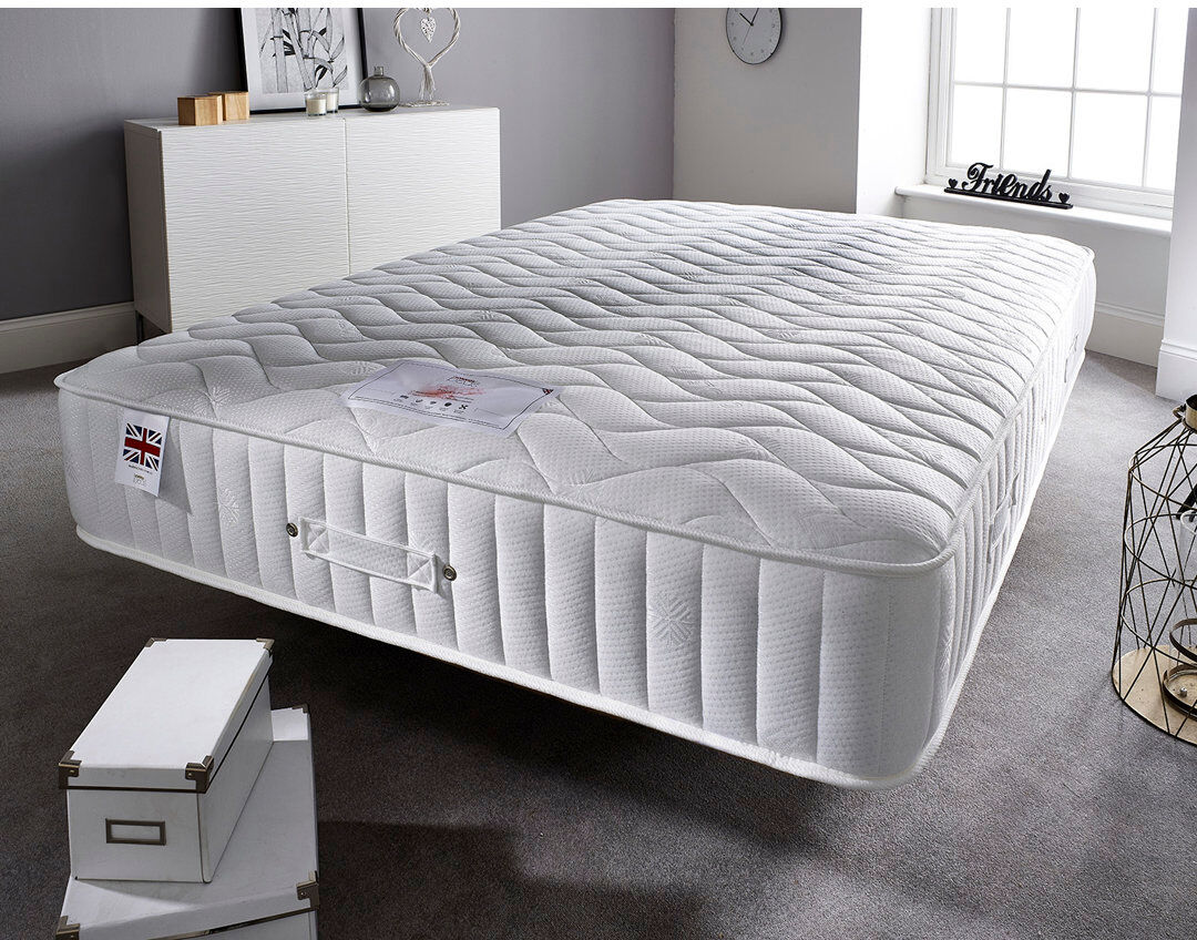 Somnior Beds 29cm Washington 3000 Pocket Sprung Medium Firm Mattress with 5 Layer Fillings for Luxurious Comfort Small Double (4')