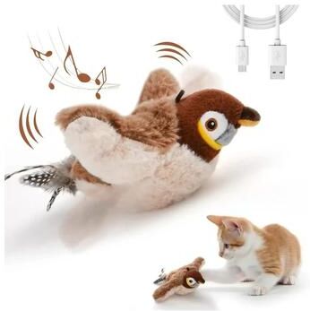 Uplift Essentials Smart Interactive Flapping & Chirping Bird Cat Toy Smart Interactive Flapping & Chirping Bird Cat Toy