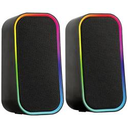 SpeedLink TOKEN PC-Lautsprecher Bluetooth®, Kabelgebunden 6 W Schwarz, RGB SL-810008-BK