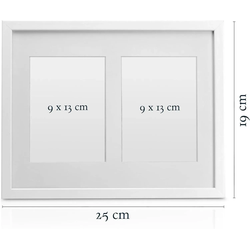 BILDERRAHMEN Galeria 9x13cm Weiß (4tlg)