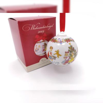 DKG utils Hutschenreuther Porzellan Weihnachtskugel Kugel 2009 mit Originalverpackung